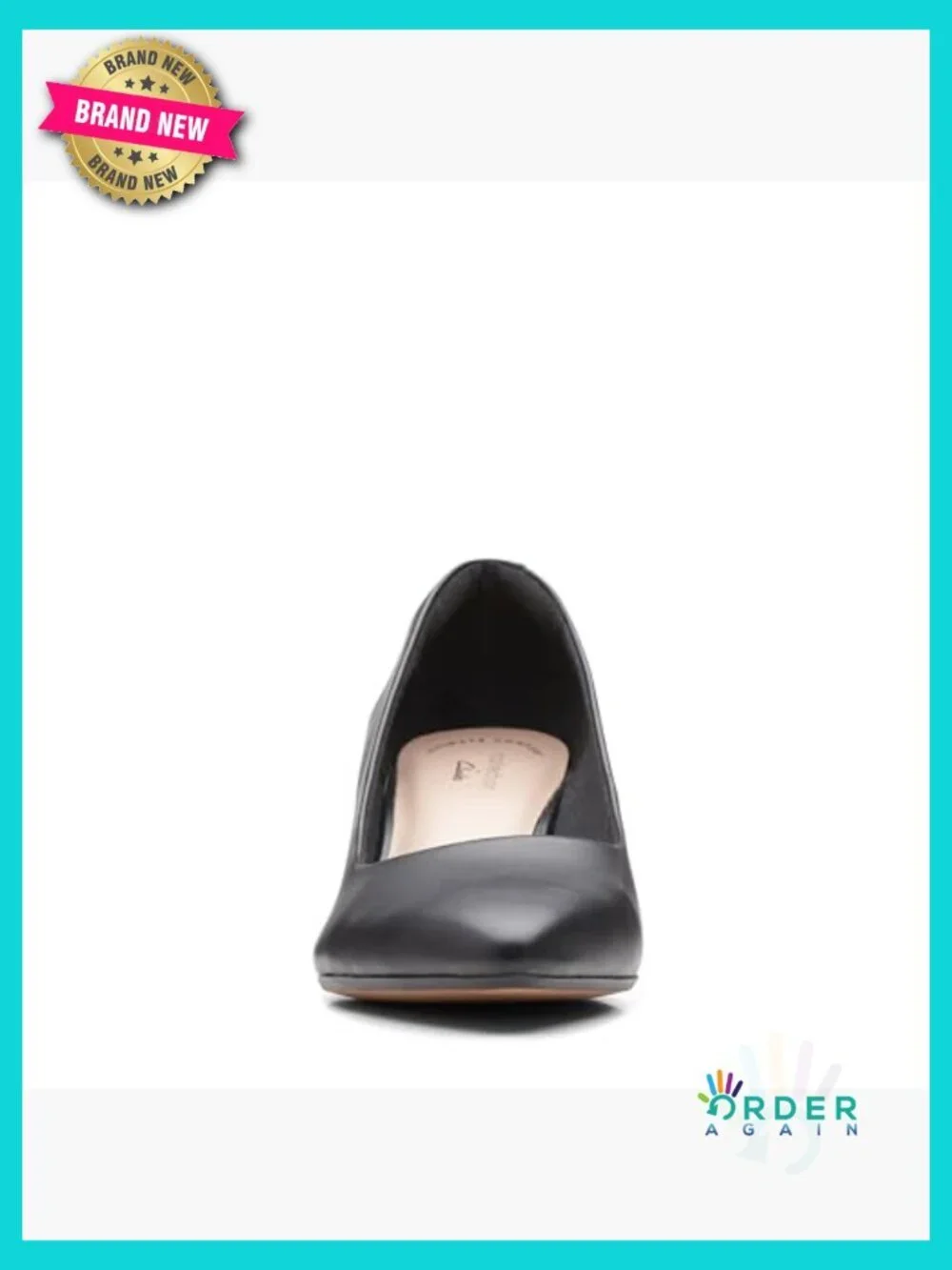 Classic Kitten Heel Pumps Pointed Toe Leather Dress Shoes Cushioned Comfort